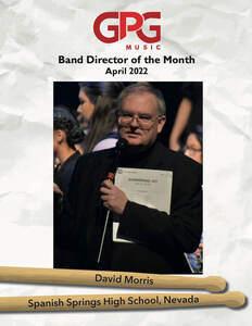 April Band Director of the Month: David E. Morris