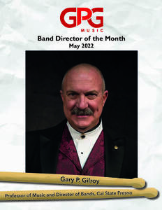 Honoring our favorite teacher as May Band Director of the Month